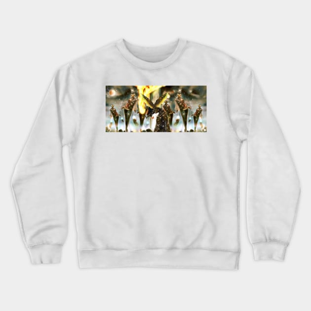 Gate-Keeper of the Mechanids [Digital Fantasy Figure Illustration] Crewneck Sweatshirt by grantwilson